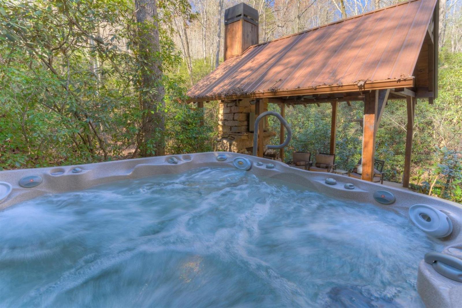 Rushing Waters - Creekside Cabin In North Ga Blue Ridge Exterior photo